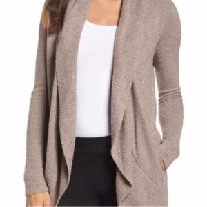 BAREFOOT DREAMS Bamboo Chic Lite Calypso Wrap Cardigan Sweater 436 S/M